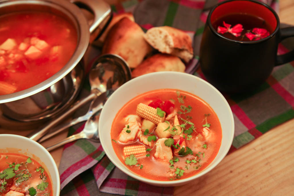 Томатный рыбный суп — вкусное блюдо к обеду