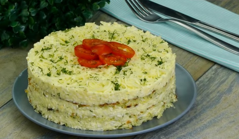 Закусочный торт из капусты: сытное и вкусное блюдо!