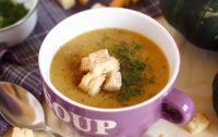 Отменный суп-пюре из грибов и патиссонов