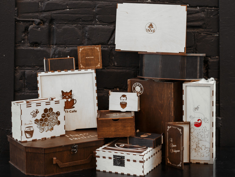 різноманіття форм дерев’яної упаковки